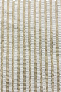 "Modern Fit Men's Seersucker Suit - 2PC Summer Tan Pinstripe"