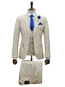 Effetti Suit Designer - 2 button Notch Lapel slim fit EF2N+V-8129 SAND
