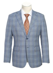 (42R) English Laundry Collection - Slim Fit 2 Piece Light Gray Wool Blend Suit