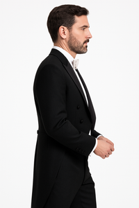 "Edward" Black Tailcoat Jacket (Separates)