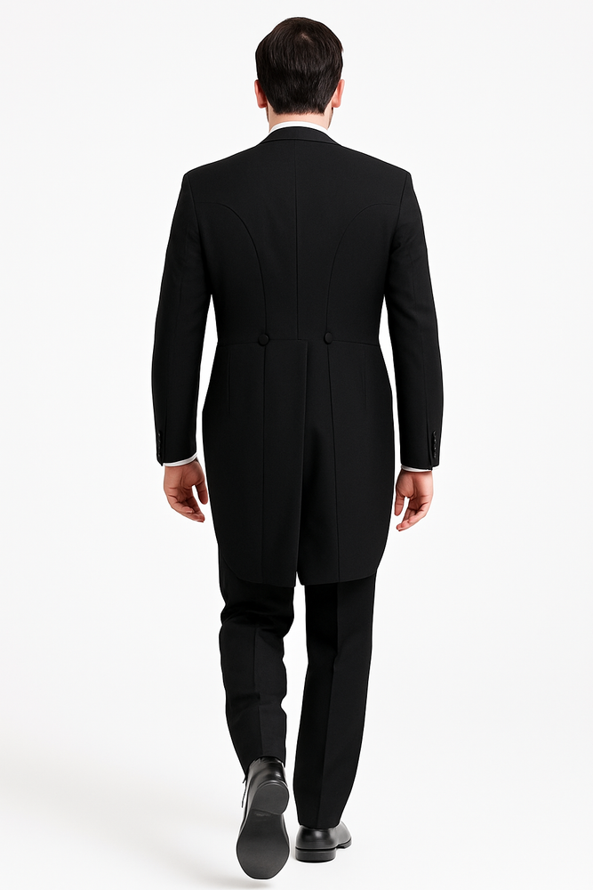 "Edward" Black Tailcoat Jacket (Separates)