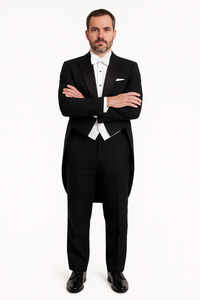"Edward" Black Tailcoat Jacket (Separates)