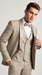 Champagne Modern Shawl Lapel Tuxedo Set – Wedding & Prom