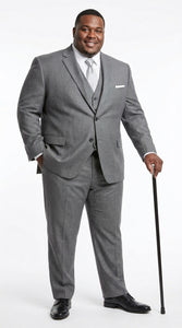 Men’s Designer Grey Prom Tuxedo Suit, Formal Wedding Groom Dress Suit