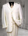 Ivory~Cream~OFF White Tuxedo 2/3 Button Vested 3 Pieces Vested Pleated Pants