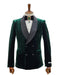 Double Breasted Tuxedo Suit  - Slim fitted -  Green Suit - Shawl Collar - Men's Tuxedo USA