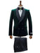 Double Breasted Tuxedo Suit  - Slim fitted -  Green Suit - Shawl Collar - Men's Tuxedo USA