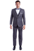 Mens Gray Tuxedo - Grey Wedding Suit-Mens One Button Peak Wedding Tuxedo With Satin Trim In Grey - Men's Tuxedo USA