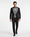 Black and Silver Suit