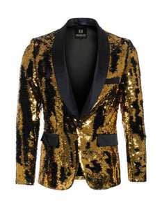 Gold Single Breasted Blazer