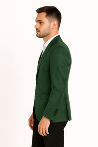 Mens Green Paisley Tuxedo Jacket – Slim Fit Embossed Formal Blazer for Weddings and Special Events in Soft velvet Fabric With Black Pants