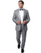 Mens Modern Wool Peak Trim Wedding Tuxedo in Grey - Men's Tuxedo USA