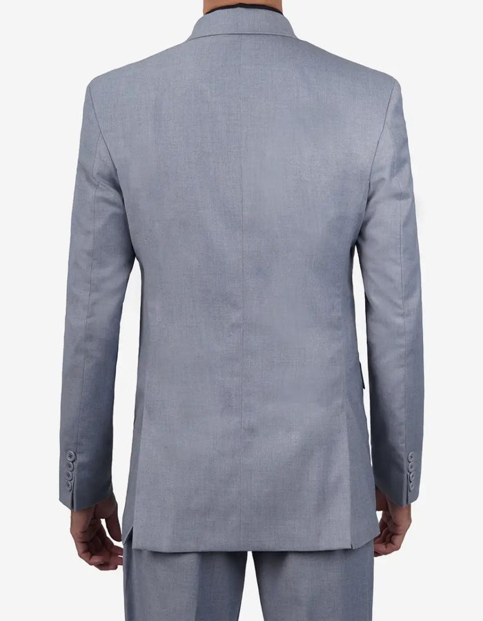 Mens Grey Two Piece Notch Lapel Jared Suit