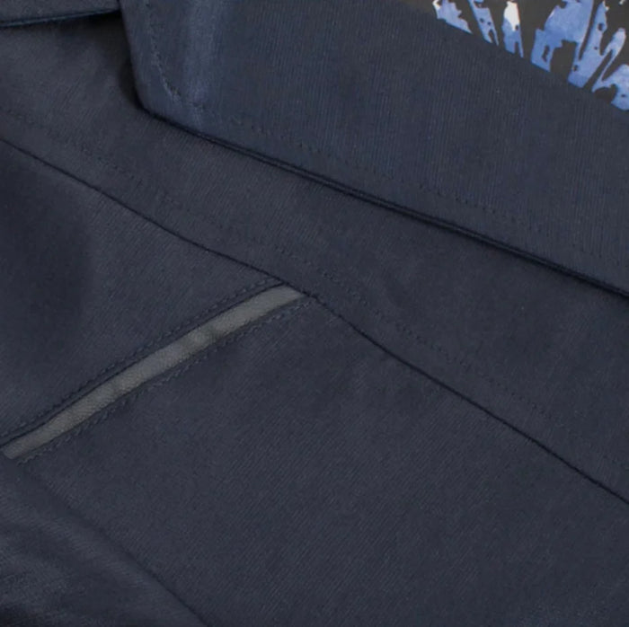 Men's Western Navy Blazer Slim Fit Shiny Finish Sport Coat for Weddings, Prom & Formal Events