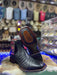 Los Altos Crocodile Belly Exotic Ankle Boots Black - Black