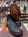 Los Altos Python Matte Exotic Ankle Boots Black - Black