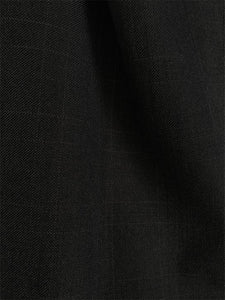 Olympia Collection - Glen Plaid Regular Fit Suit 3 Piece Black