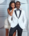Mens Designer Franklin Wedding - Prom Tuxedo in White - Men's Tuxedo USA