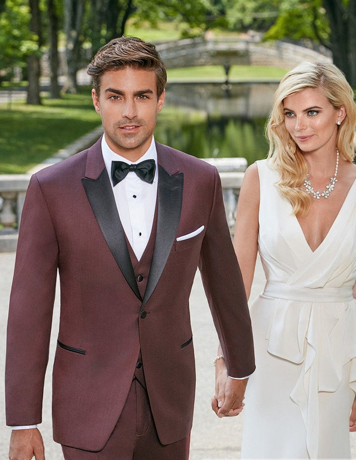 Maroon Prom Suit - Maroon Prom Tuxedo Suits - Maroon Wedding Tuxedo Mens Designer Wedding Tuxedo in Burgundy