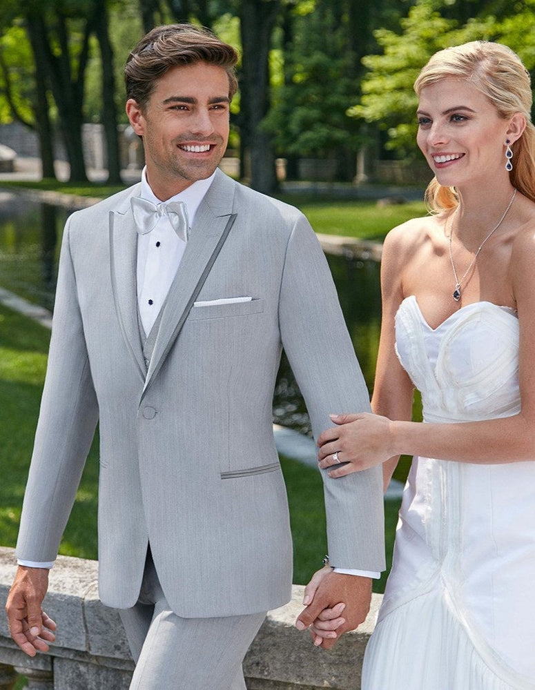 Designer Gray Prom Tuxedo - Grey Wedding Suit