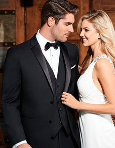 Mens Designer Parker Wedding Tuxedo in Black - Men's Tuxedo USA