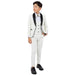New Stacy Adams Boys Ivory Tuxedo Set, 5-Piece Black Shawl Collar - Men's Tuxedo USA