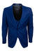 Men's Stately Indigo Blue Stacy Adams 1-Btn Vested Peak Lapel Suit