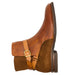 Zelli Jodphur Double Buckle Boot in Italian Calfskin & Suede Cognac