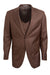 Men's Stacy Adams Sharkskin Vested 2-Button Suit in Cognac