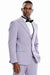 Men's Two Button Vested Peak Lapel Pastel Wedding & Prom Lavender Suit - Men's Tuxedo USA