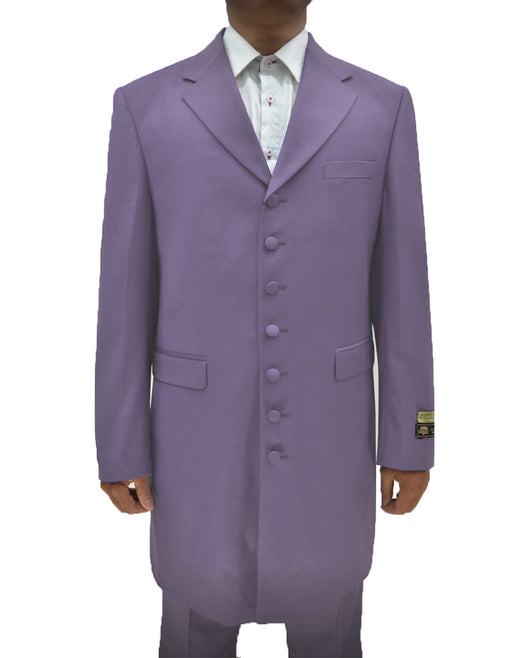 Mens Classic Vested Zoot Suit in Lavender - Men's Tuxedo USA