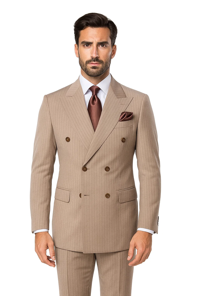  Light Brown with Brown Pinstripe Color by Rossiman