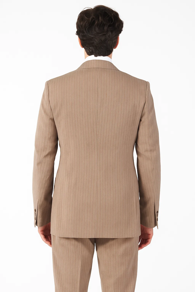  Light Brown with Brown Pinstripe Color by Rossiman