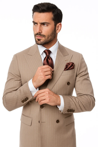  Light Brown with Brown Pinstripe Color by Rossiman