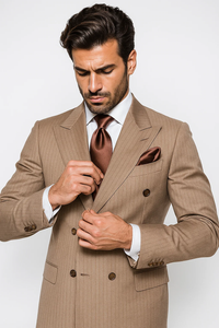  Light Brown with Brown Pinstripe Color by Rossiman
