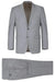 Light Grey Suit - Silver Gray Suit For Wedding - Mens Basic Two Button Slim Fit Light Grey Optional Vest Wool Suit - Men's Tuxedo USA