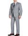 Light Grey Suit - Silver Gray Suit For Wedding - Mens Basic Two Button Slim Fit Light Grey Suit - Men's Tuxedo USA