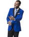 Mens Classic 2 Button Notch Lapel Tuxedo in Royal Blue - Men's Tuxedo USA