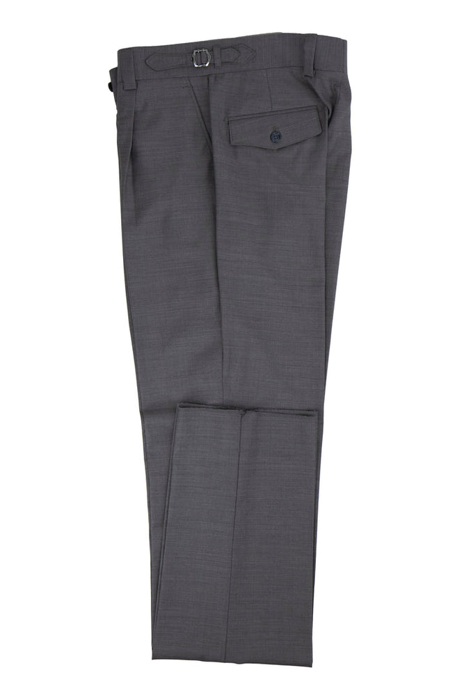 Tiglio Luxe Light Gray Semi-Wide Leg Wool Marbella Dress Pants E09063/26