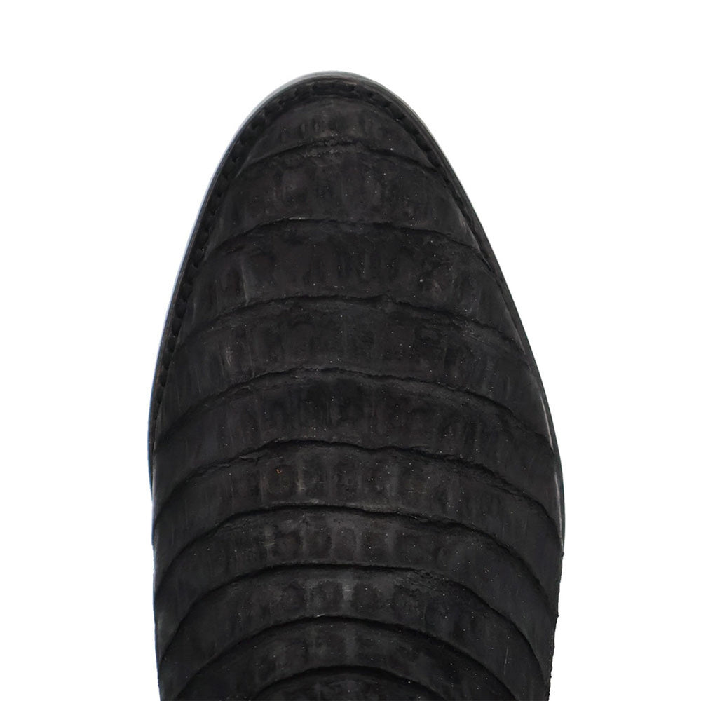 Dan Post Men’s Makara Genuine Caiman Black 13” Medium Round Toe Leather Boot