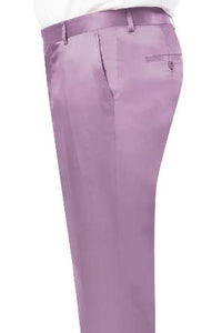 Shiny Dress Pants Mauve - Sharkskin Pant For Men - Sateen Pants