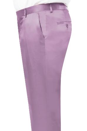 Shiny Dress Pants Mauve - Sharkskin Pant For Men - Sateen Pants