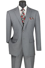 Suit - Medium Gray Regular Fit Two Piece Suit