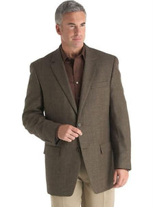 Men's 2 Button Designer Casual Cheap Priced Fashion Blazer Dress Jacket Brown Check Sport Coat