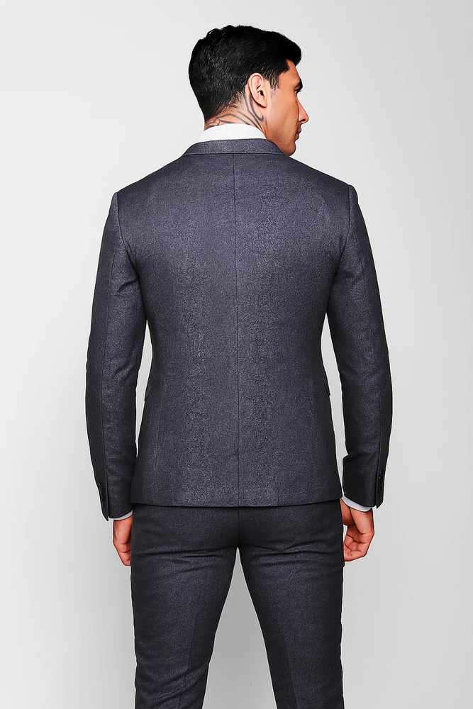 Men’s Slim Fit Double-Breasted Suit 