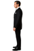 Men’s Slim Fit Double-Breasted Wool Suit – Black