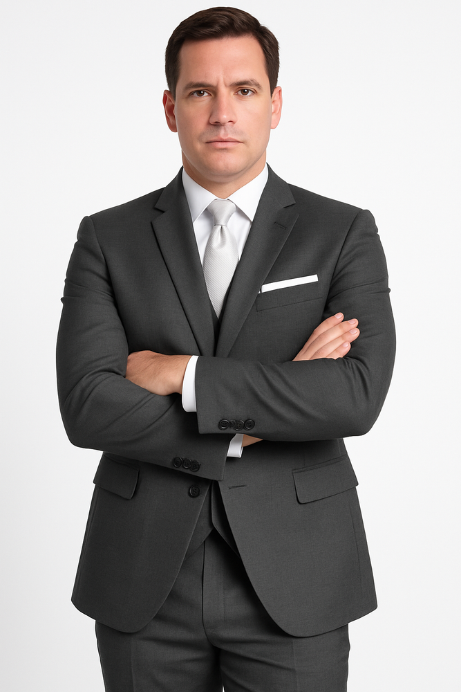 "Madison" Steel Grey Suit Jacket (Separates)