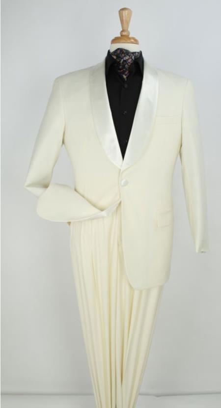 Men'S Ivory ~ Cream ~ Off White 2 Button Blazer ~ Sport Coat & Dinner Jacket