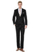 Mens 2 Button Modern Fit Suit Black - Men's Tuxedo USA