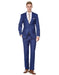 Mens 2 Button Modern Fit Suit Indigo Blue - Men's Tuxedo USA